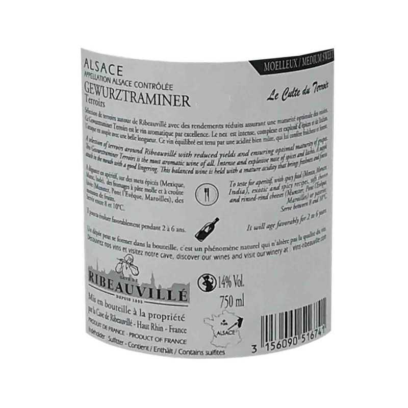 Gewurztraminer Terroirs E. Traber- Cave Ribeauvillé 75cl