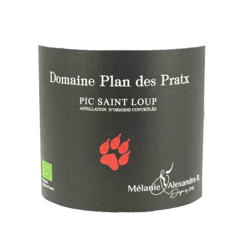 Vin rouge Pic Saint Loup-Domaine Plan des Pratx