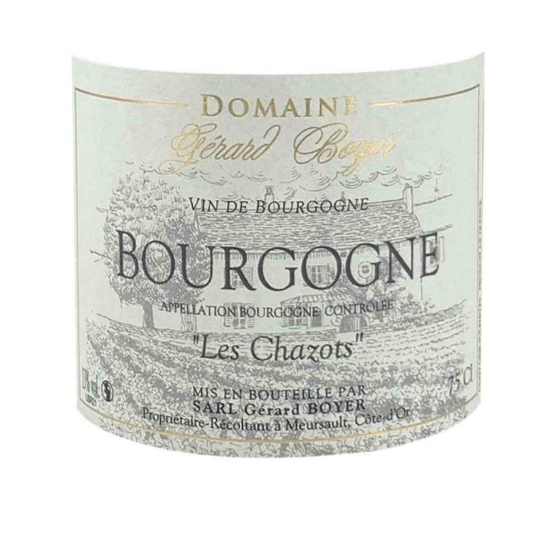 Vin Rouge Bourgogne Pinot Noir - Les Chazots Domaine Boyer 75cl