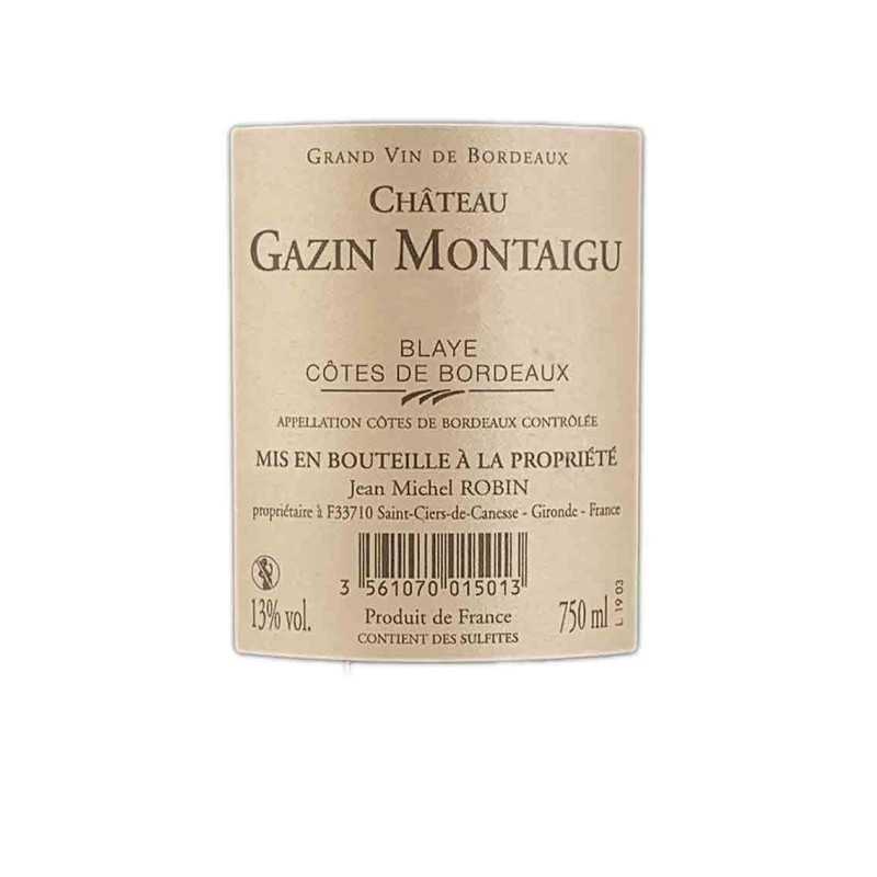 Côtes de Bordeaux- Blaye - Château Gazin Montaigu 75cl