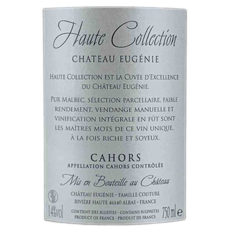 Vin Rouge Cahors - Cuvée Haute Sélection - Château Eugénie Domaine Couture 75cl