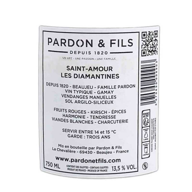 Vin rouge Beaujolais Saint-Amour - Les Pierres 75cl