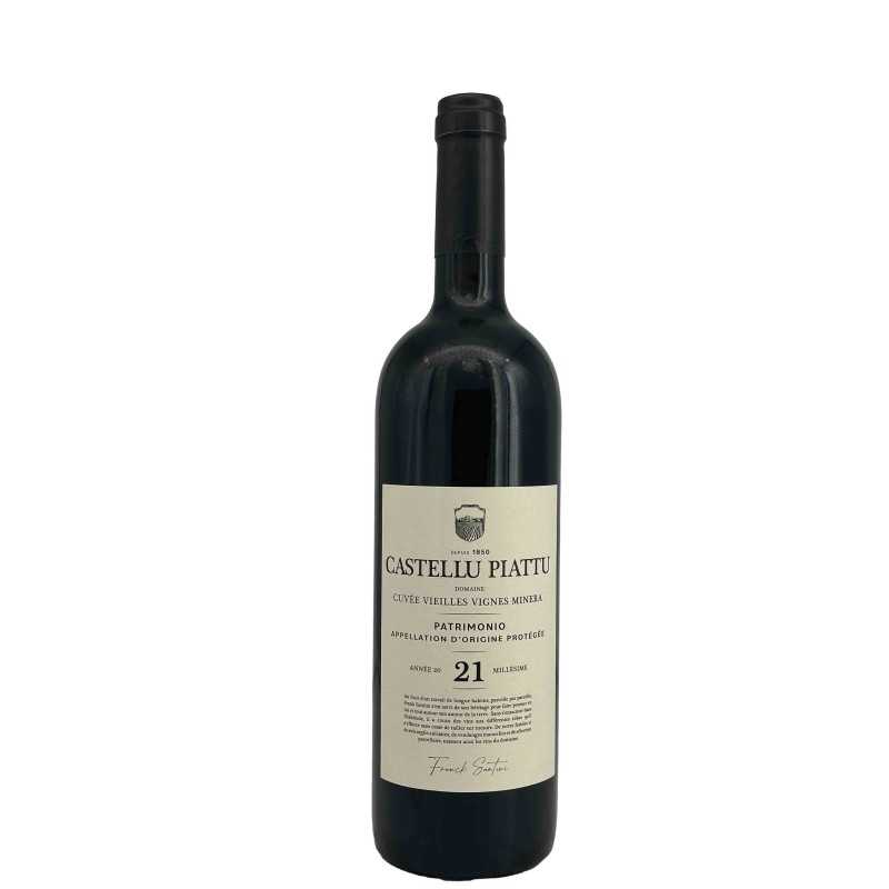 Vin rouge Corse - AOP Patrimonio Vieilles Vignes Rouge BIO- Minera - Castellu Piattu 75cl