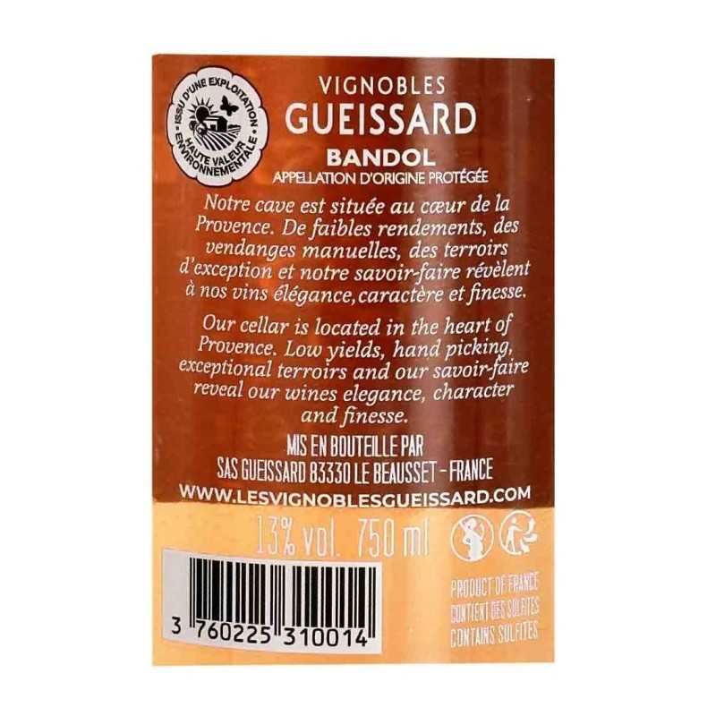 Bandol rosé - Cuvée Gueissard - Vignobles Gueissard 75 cl