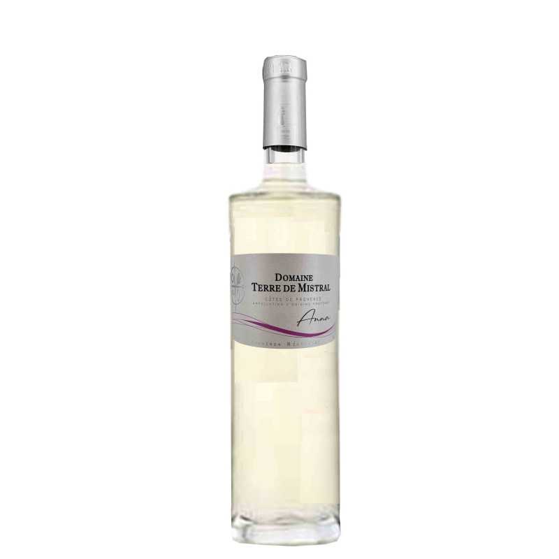Vin blanc Côtes de Provence - Anna - Domaine Terre de Mistral 75cl