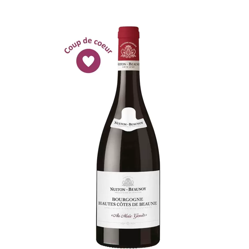 Vin rouge Bourgogne Hautes Côtes de Beaune - Aux Meix Genêts-Nuiton Beaunoy 75cl