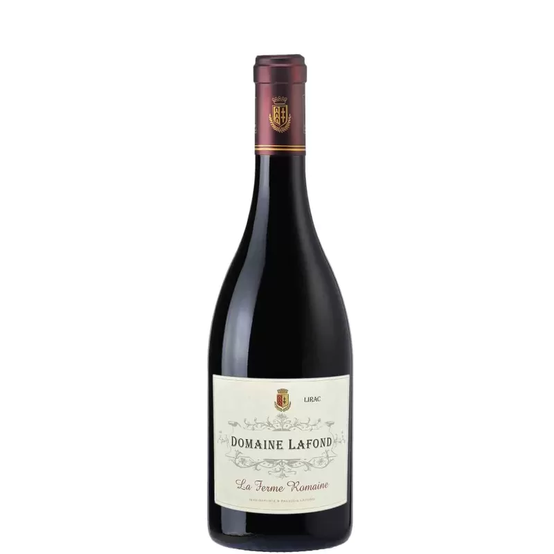 vin rouge Lirac La Ferme Romaine - Roc-Epine - Bio Domaine Lafond 75cl