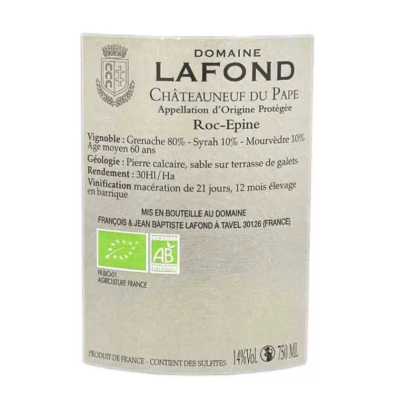 Découvrez cette appellation Lirac Bio Domaine Lafond