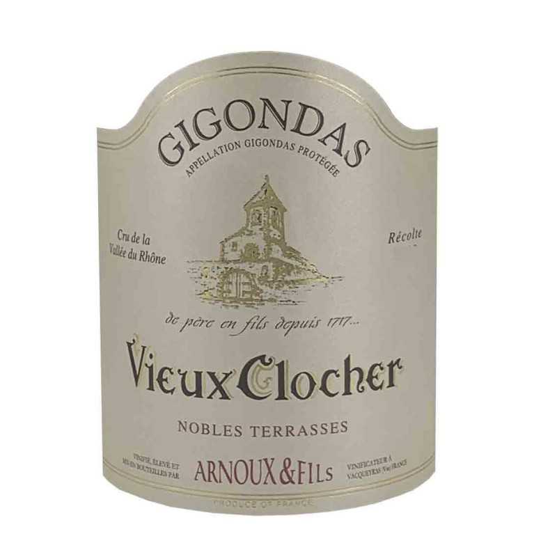 Vin Rouge-Rhône-Gigondas - Nobles Terrasses - Vieux Clocher 75cl-Arnoux