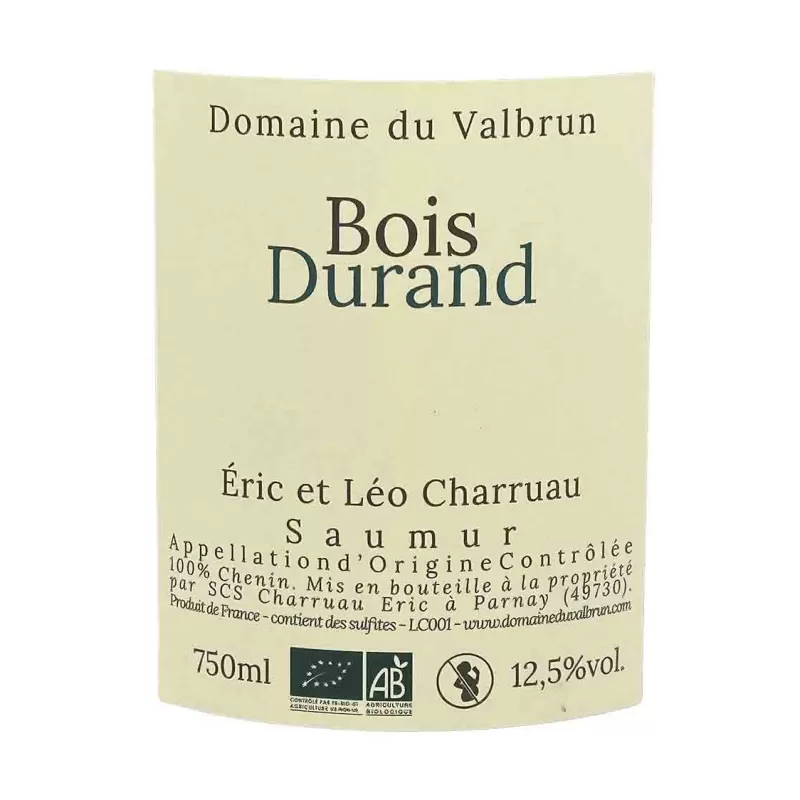 Un Saumur blanc Bio du Domaine Valbrun au meilleur prix