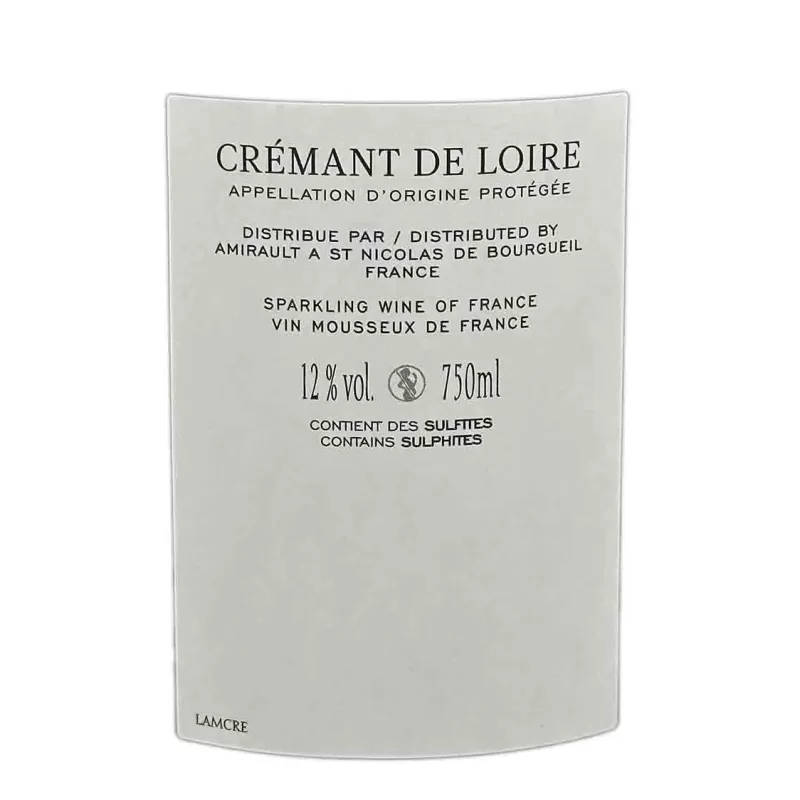 Crémant de Loire Brut Les Quarterons Domaine Amirault à prix mini