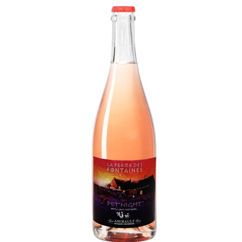 Pétillant Naturel rosé Bio - Pet'Night rosé - La Ferme des Fontaines - Domaine Amirault