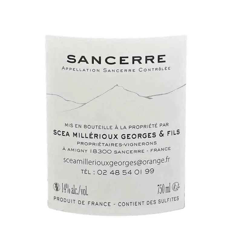 Un vin blanc sancerre au meilleur prix du Domaine Millérioux !