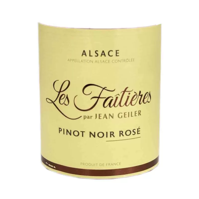 Rosé : envie de changement  ? Pinot Noir Rosé d'Alsace Les Faitières !