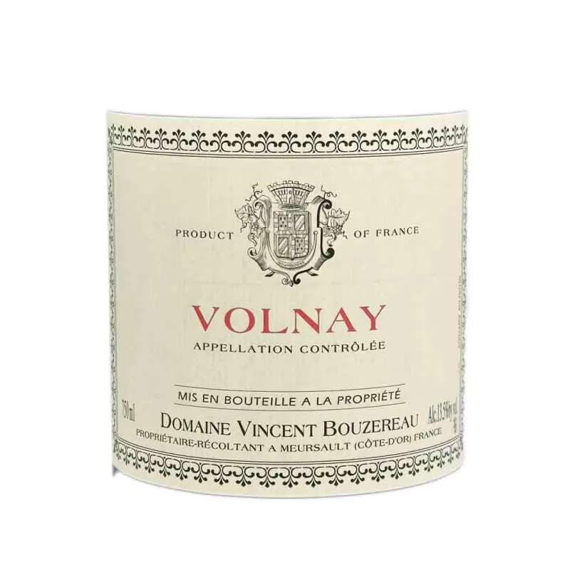 Vin Bourgogne Volnay rouge Domaine Vincent Bouzereau au meilleur prix.