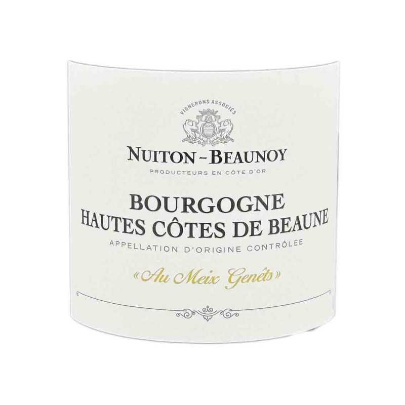 Vin Blanc Bourgogne Hautes Côtes de Beaune -Aux Meix Genêts -Nuiton Beaunoy 75cl