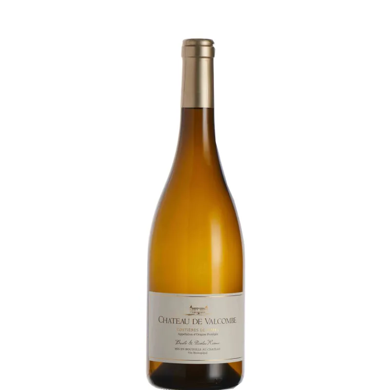 Vin blanc AOP Costières de Nîmes Château de Valcombe Bio