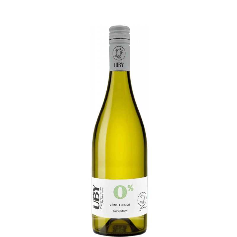 Vin sans alcool Blanc | 0% Zéro Alcool - Blanc Sauvignon - Domaine UBY