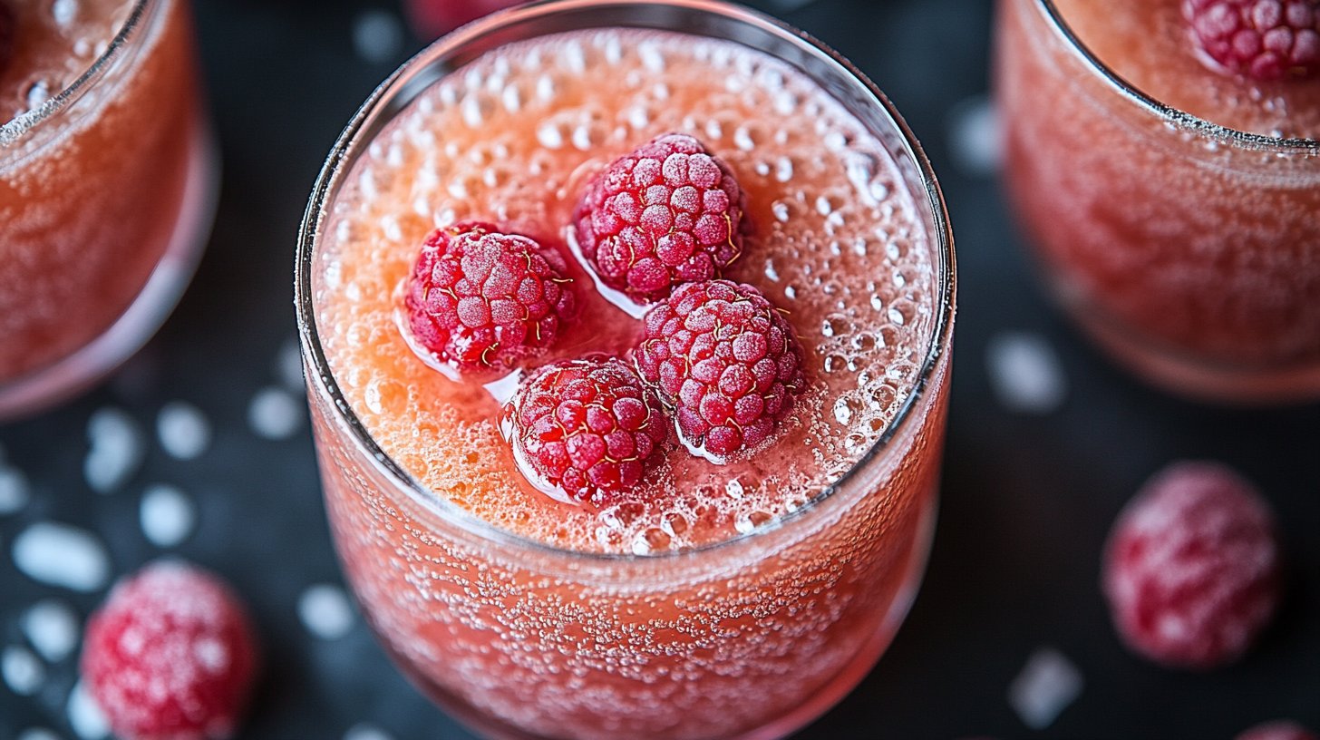 soupe de champagne framboise : un cocktail festif et rafraîchissant